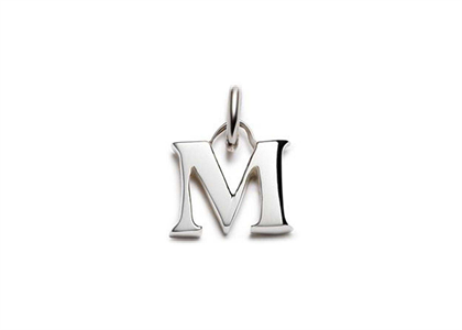Rhodium Plated | Alphabet Pendants